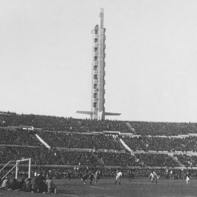 The Estadio Centenario in Montevideo, which had been officially opened with the match Uruguay - Peru on 18 July, 100 years to the day after Uruguay became an independent nation.